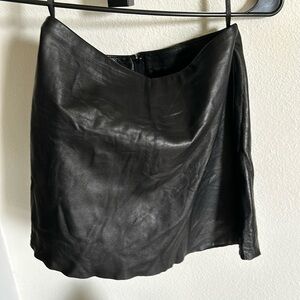 Bebe leather mini skirt